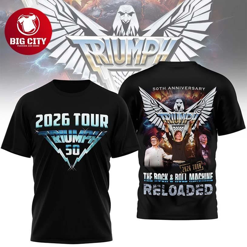 Triumph 50Th Anniversary 2026 Tour Two Sided Shirt