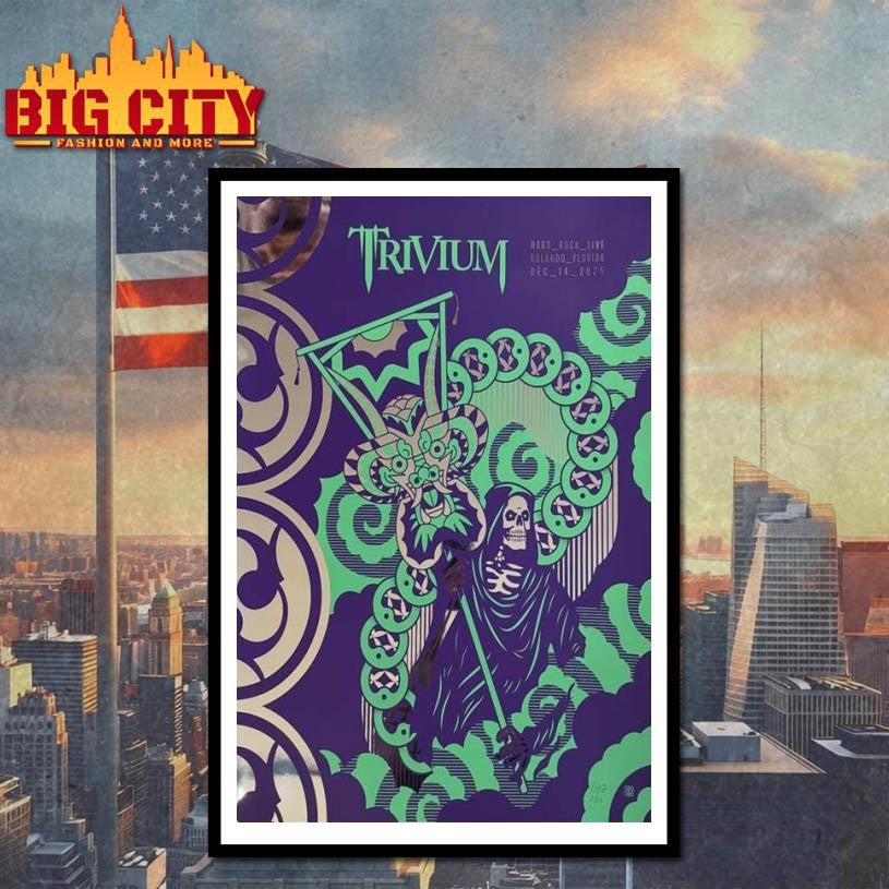Trivium Dec 14 2025 The Hard Rock Live Orlando Orlando FL Poster Shirt