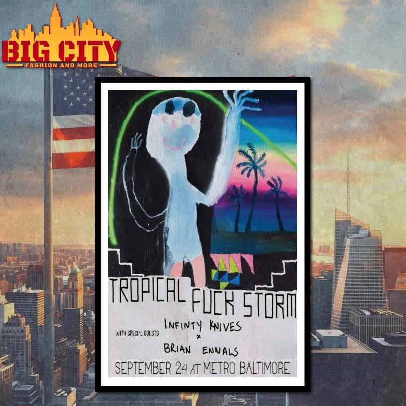Tropical Fuck Storm Sep 24, 2025 Metro Baltimore, Baltimore, MD Poster Shirt