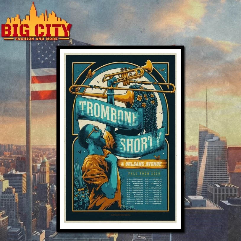 Troy Andrews &amp; Orleans Avenue Fall Tour 2025 Poster Shirt