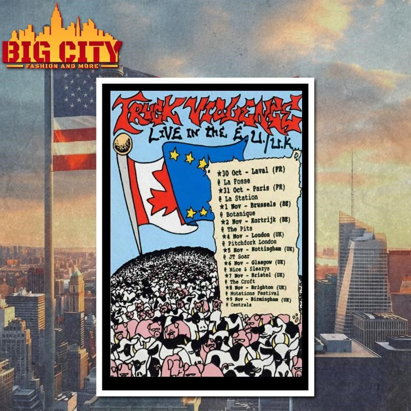 Truck Violence 2025 EU-UK Tour Poster Shirt
