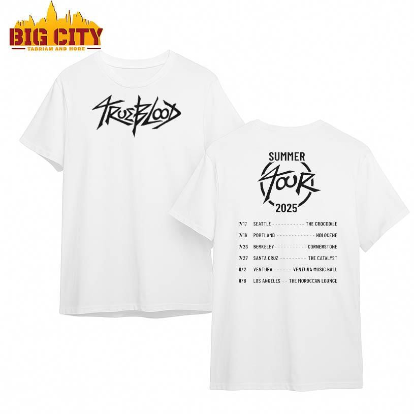 Trueblood Summer Tour 2025 Two Sided Shirt