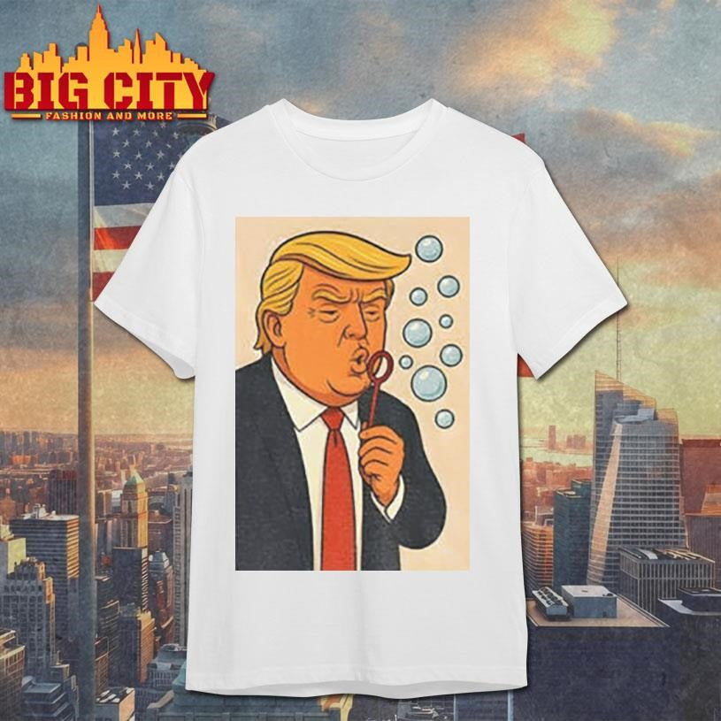 Trump Blowing Bubbles Bubba Bubble Wand shirt