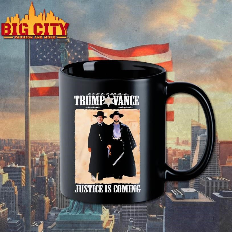Trump Vance Tombstone Movie Justice Is Coming shirt