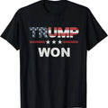 Trump Won T Shirt 4th of July American Flag T-Shirt Hoodie, Sweatshirt | ZylaModa.com