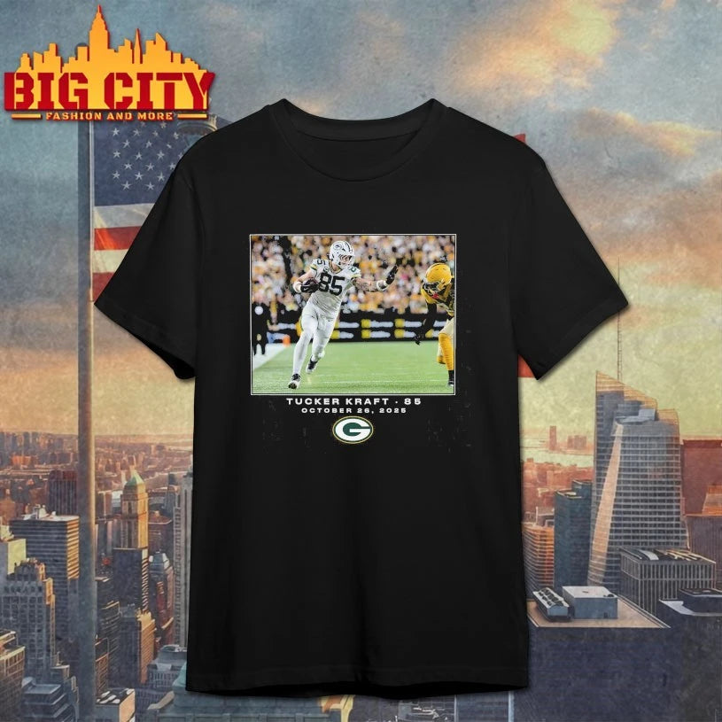 Tucker Kraft Green Bay Packers 85 October 26 2025 Shirt