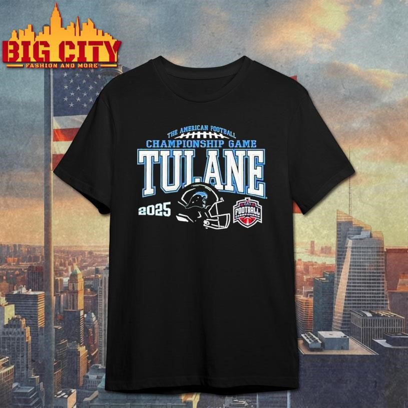 Tulane Green Wave Acc Football Championship Bound 2025 Shirt