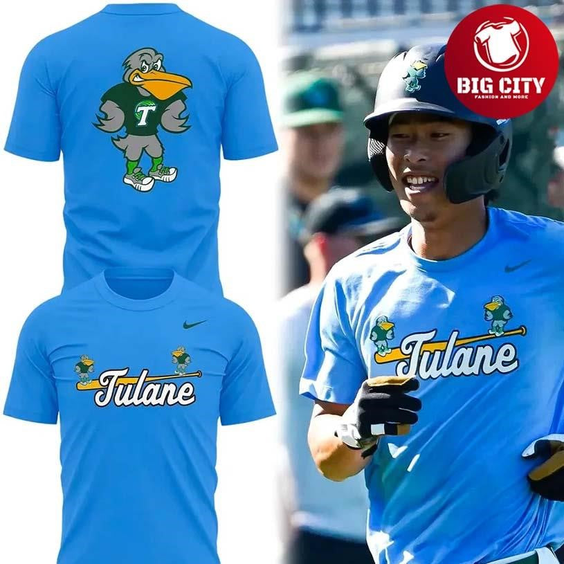 Tulane Green Wave Sluggerbird Uniform 2026 Two Sided Shirt