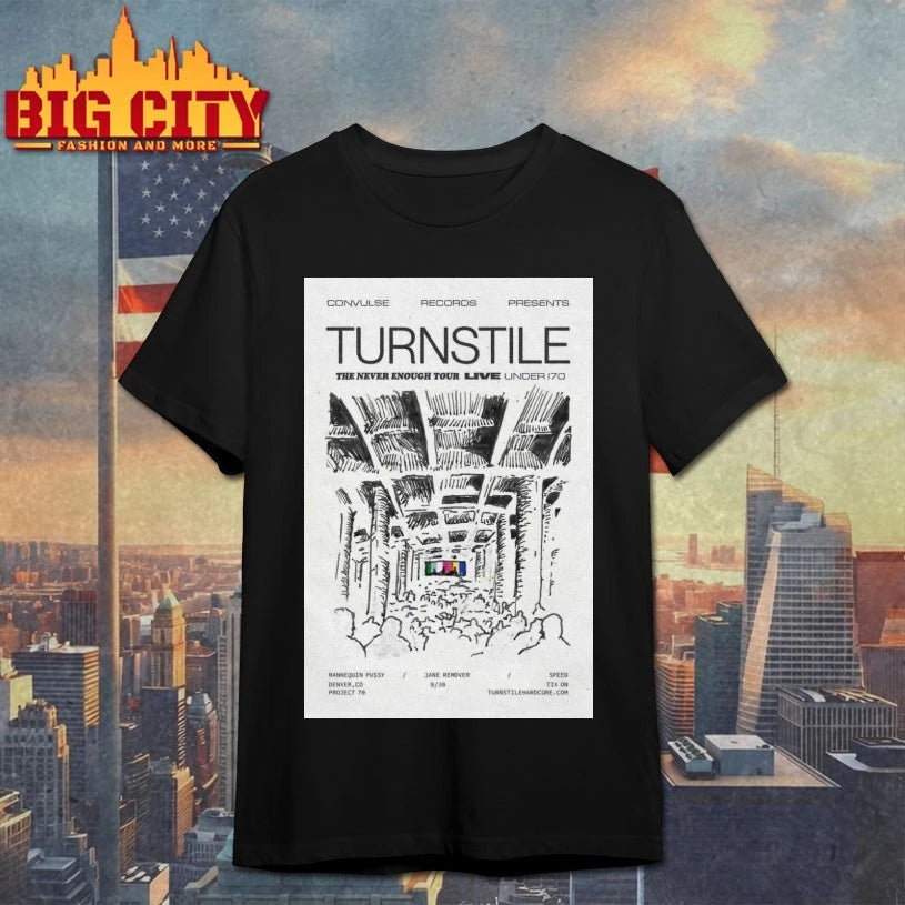 Turnstile Sep 30, 2025 Project 70 Under The Bridge. Denver, CO Poster Shirts
