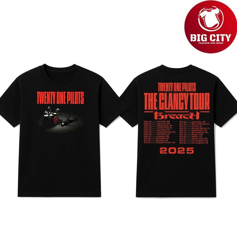Twenty One Pilots October 25 2025 Los Angeles Two Sided Shirt