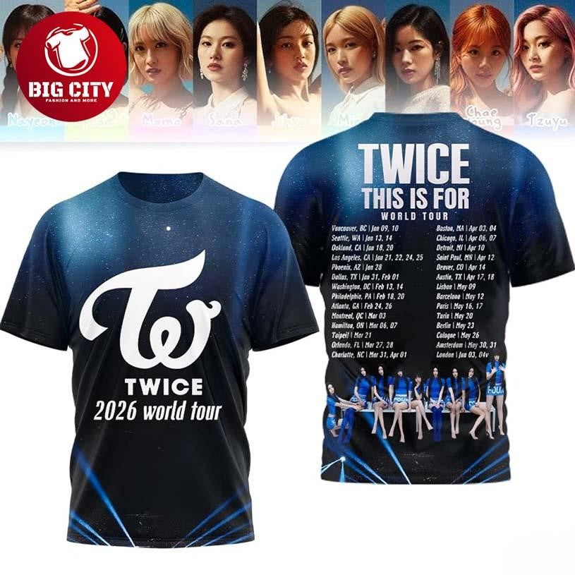 Twice This Is For World Tour 2026 Two Sided Shirt