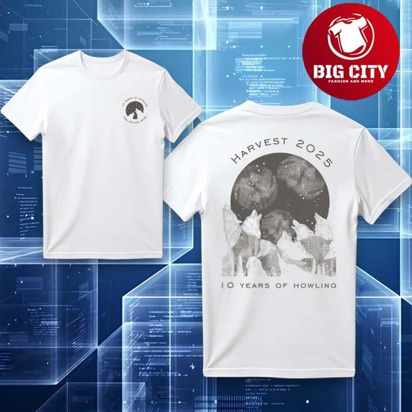 Two Wolves 2025 Harvest Graphic Two Sided Shirt