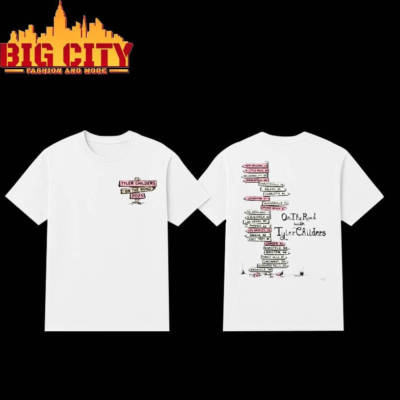 Tyler Childers On The Road Tour 2025 Two Sided Shirt