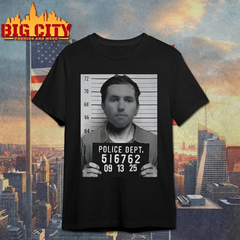 Tyler Robinson Mugshot Charlie Kirk Assassination Shirt