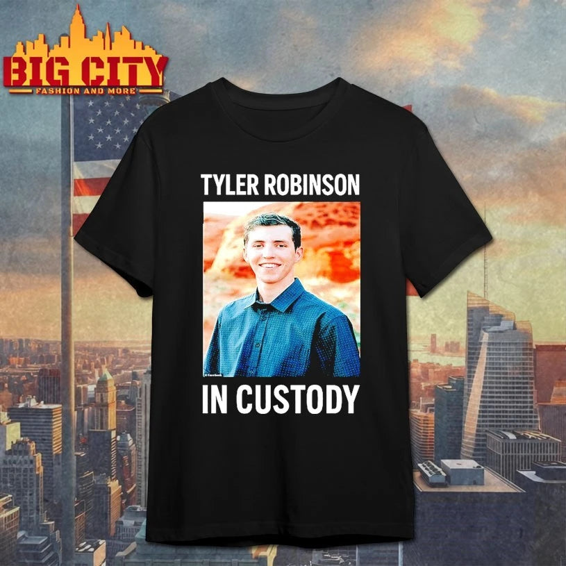 Tyler Robinson in custody shirt