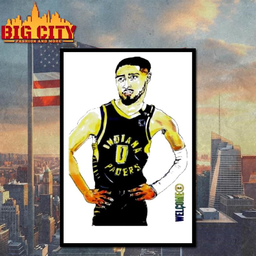 Tyrese Haliburton Indiana Pacers Basketball Player Wall Shirt