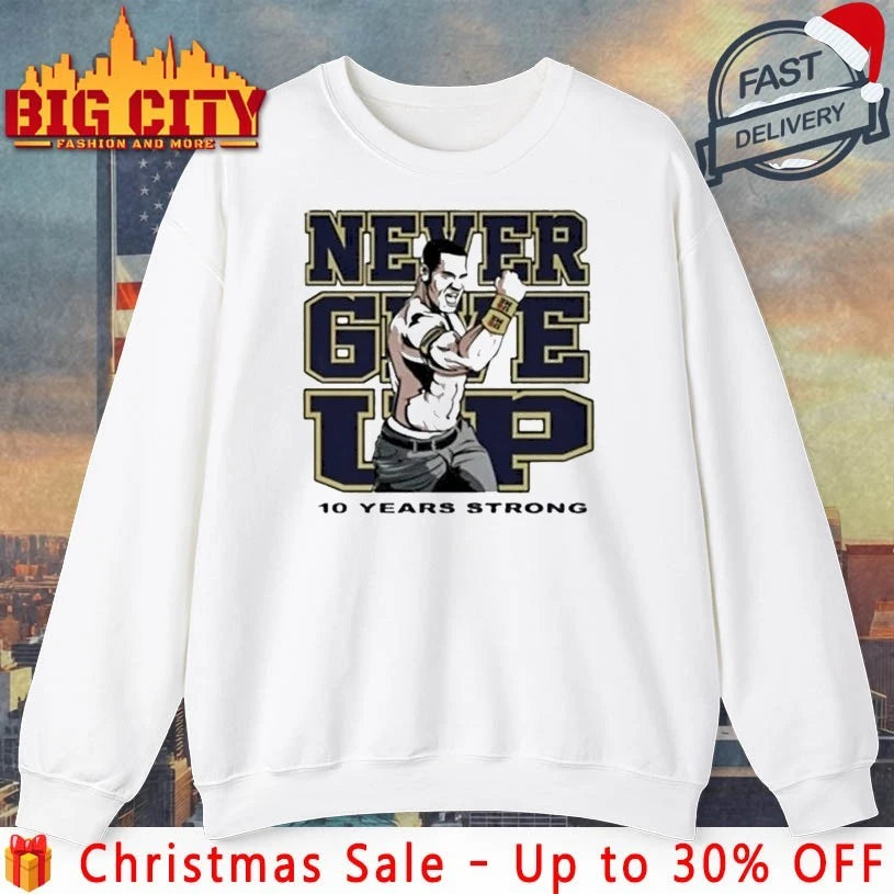 Tyrese Haliburton John Cena Never Give Up 10 Years Strong shirt