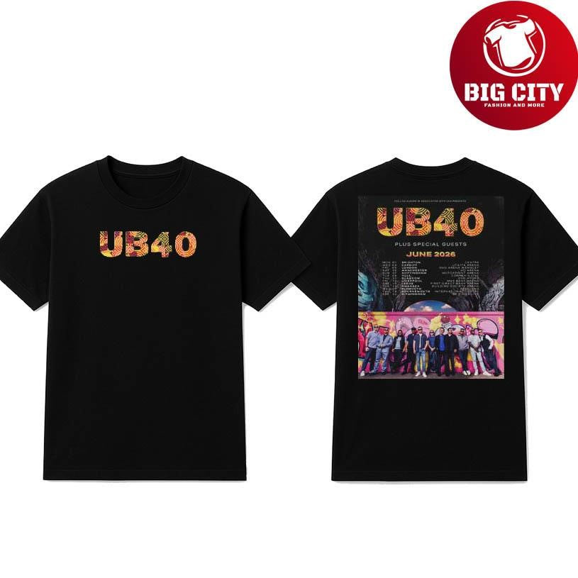 UB40 2026 World Tour Two Sided Shirt