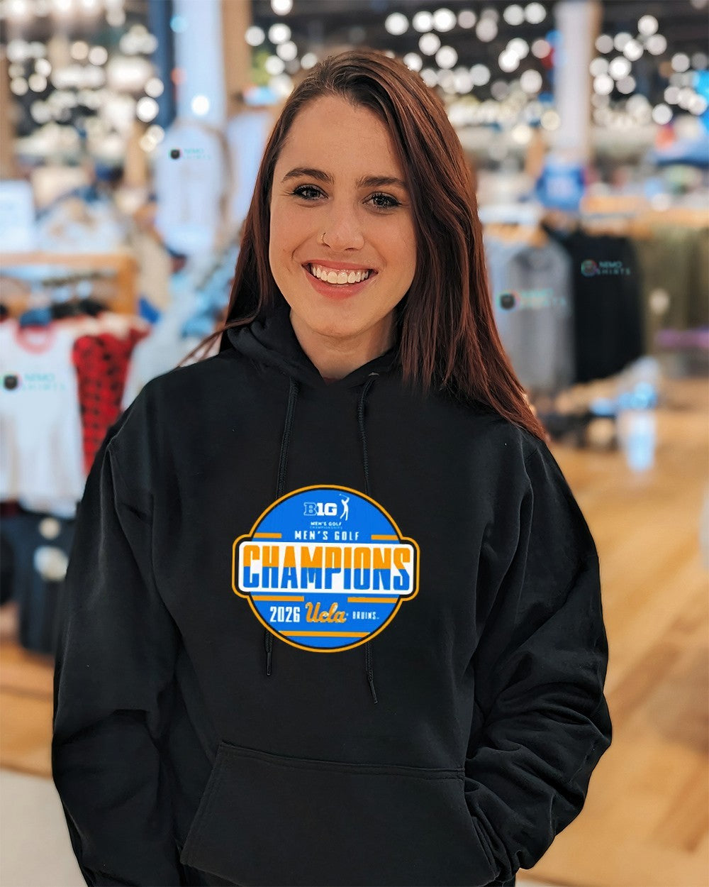 UCLA Bruins 2026 Big Ten men’s golf champions locker room shirt