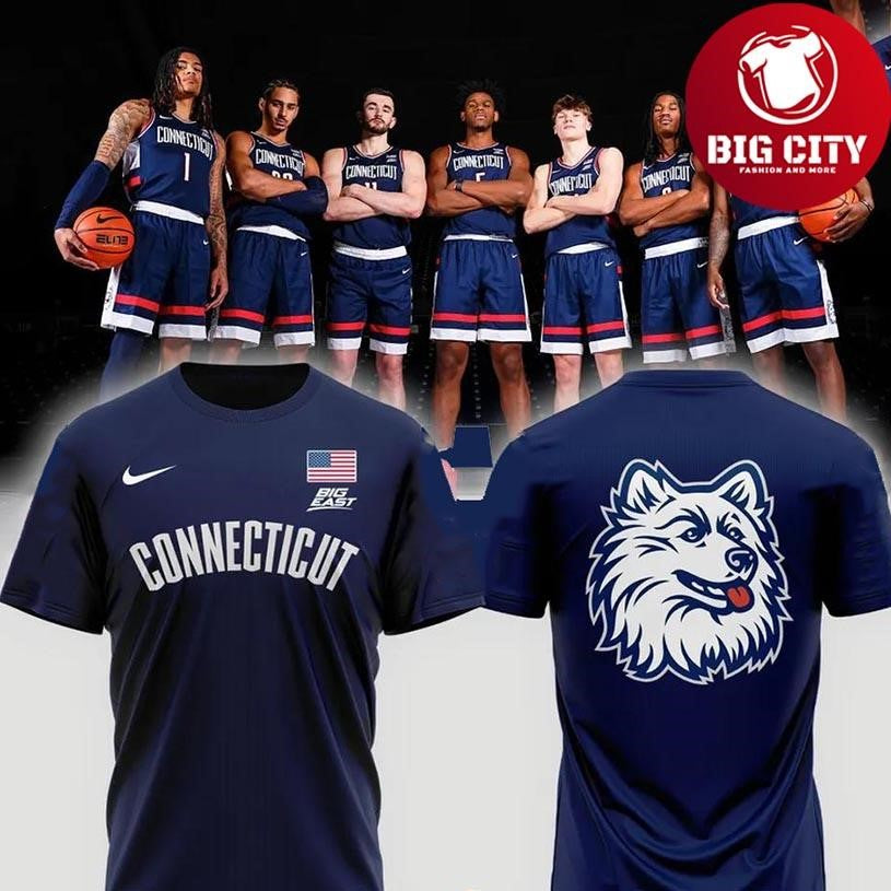 UConn Huskies men’s Basketball Back to Blue Connecticuts Two Sided Shirt