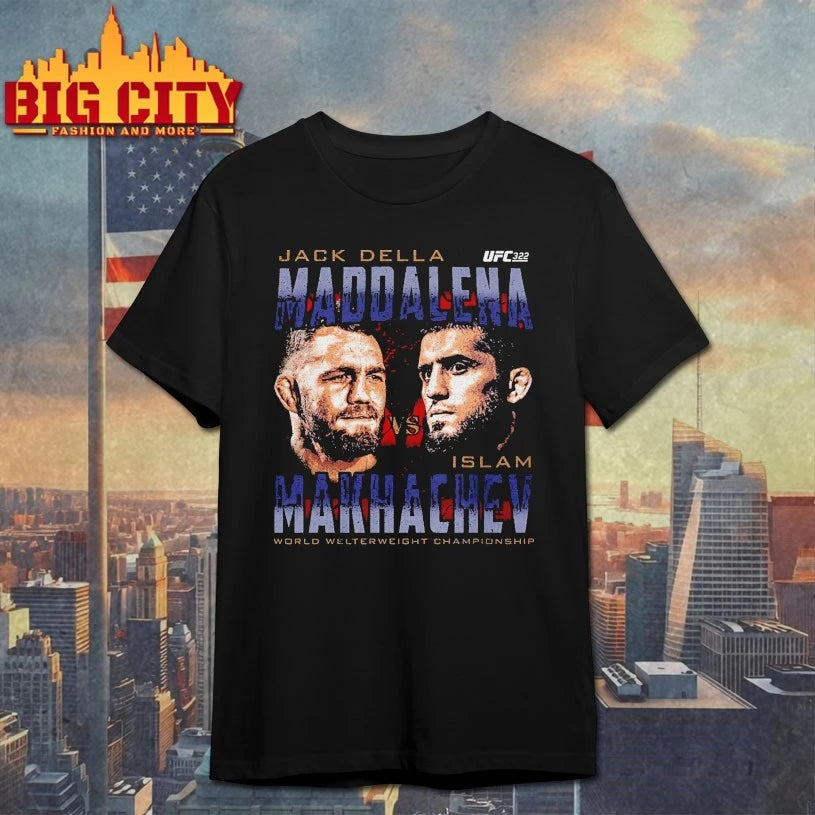 UFC 322 Della Maddalena Vs. Makhachev Heads Shirt