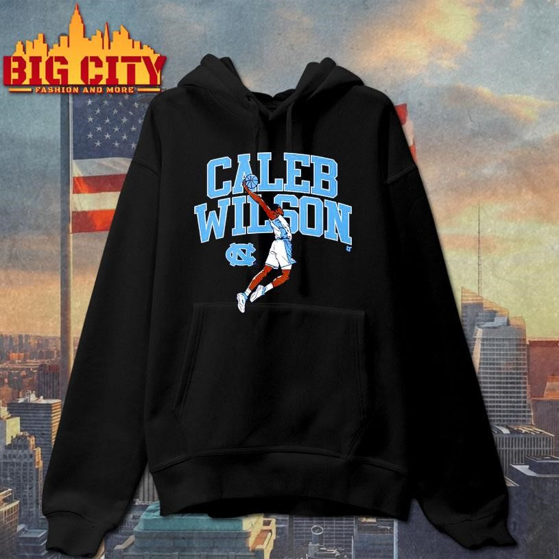 UNC Basketball Caleb Wilson Name Pose Shirt