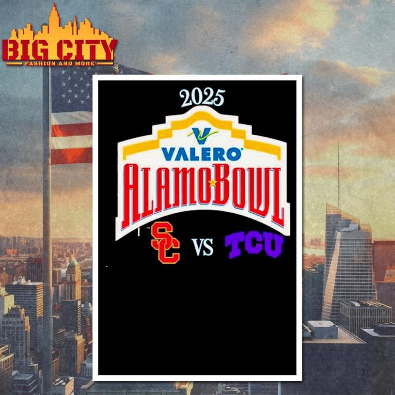 USC Trojans vs. TCU Horned Frogs 2025 Alamo Bowl Shirt