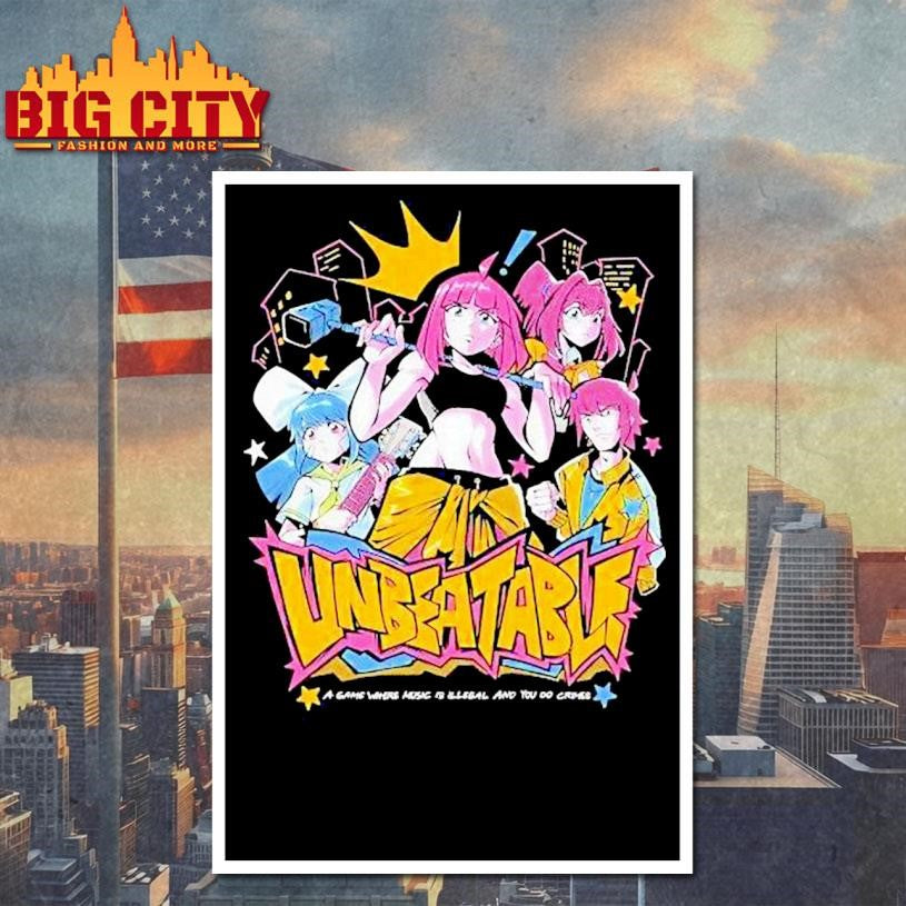 Unbeatable A Game Where Music Illegal And You Do Crimes Shirt