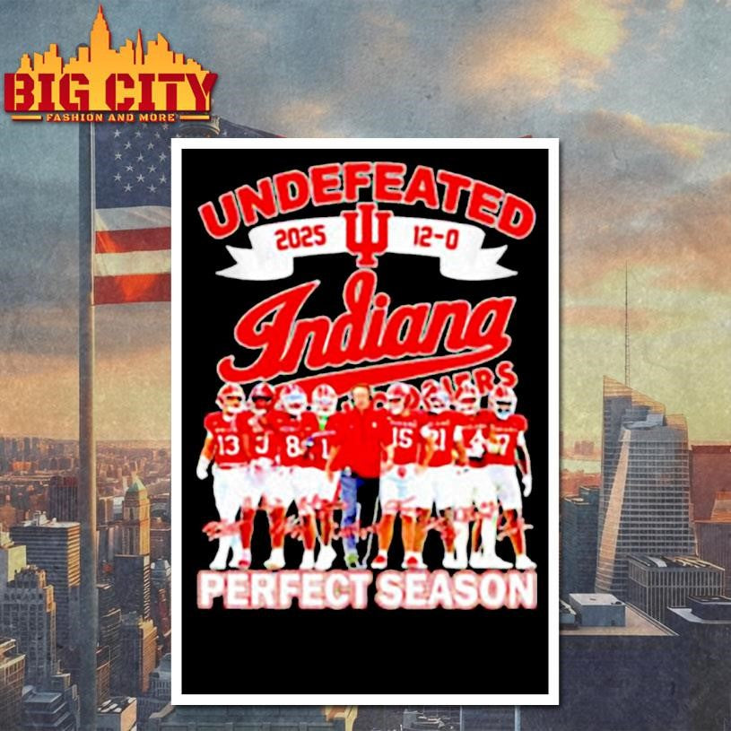 Undefeated 2025 12-0 Indiana University Perfect Season Signatures shirt