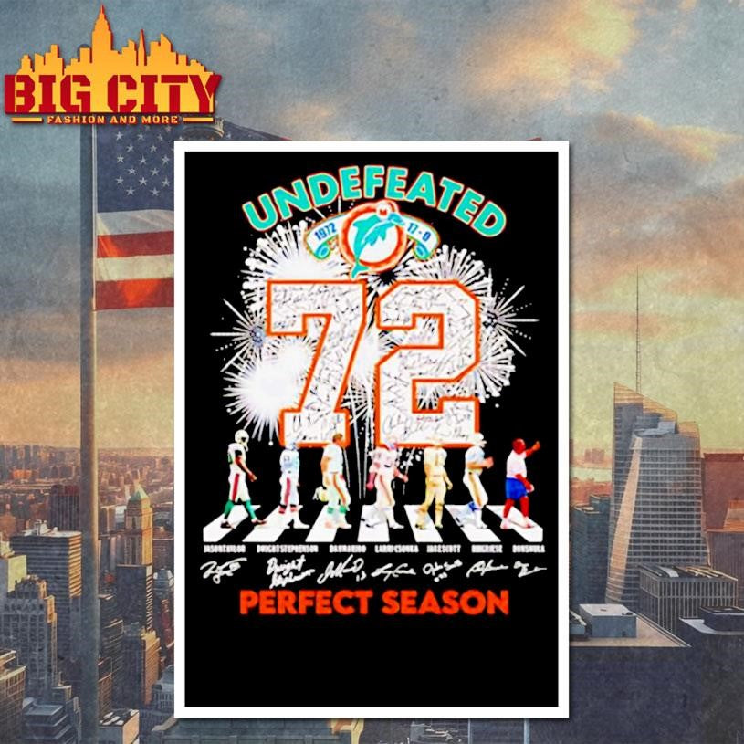 Undefeated 72 Miami Dolphins perfect season shirt