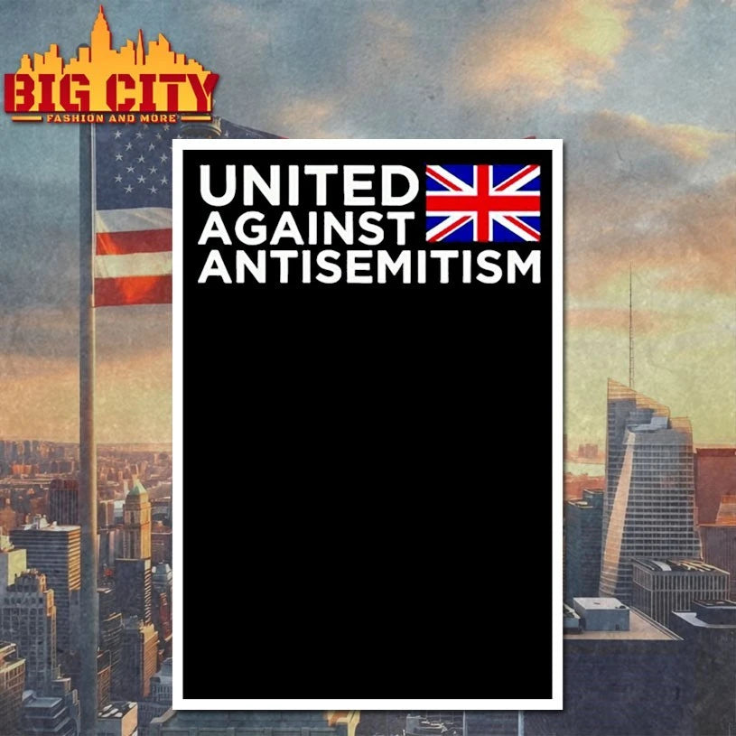 United Against antisemitism United Kingdom flag shirt