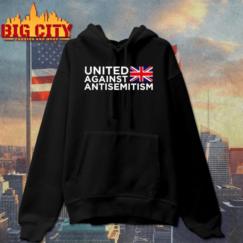 United against antisemitism UK flag shirt