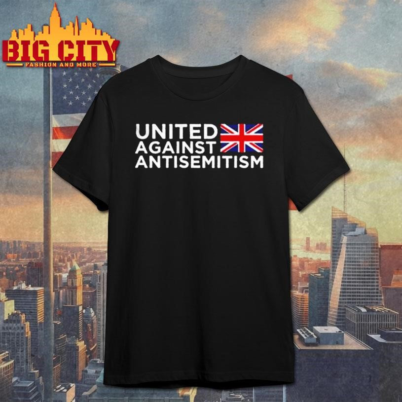 United against antisemitism UK flag shirt