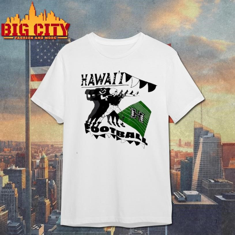 University Of Hawaii Rainbow Warriors Football Vintage Shirt