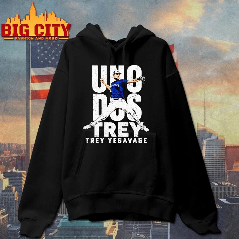 Uno Dos Trey Trey Yesavage Blue Jays shirt