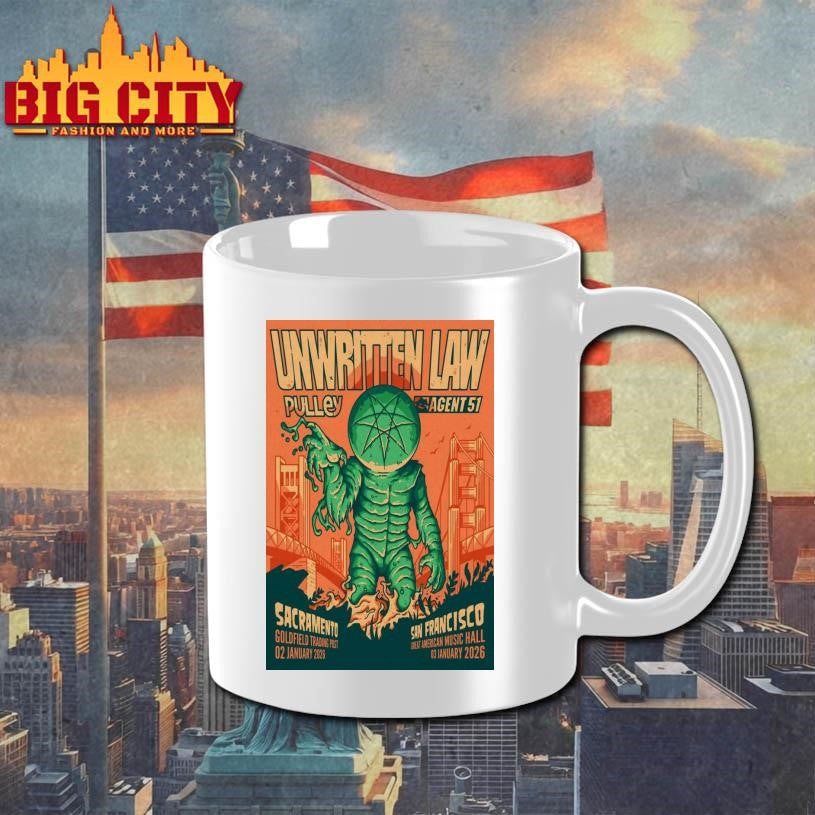 Unwritten Law January 3 2026 San Francisco Poster Shirt