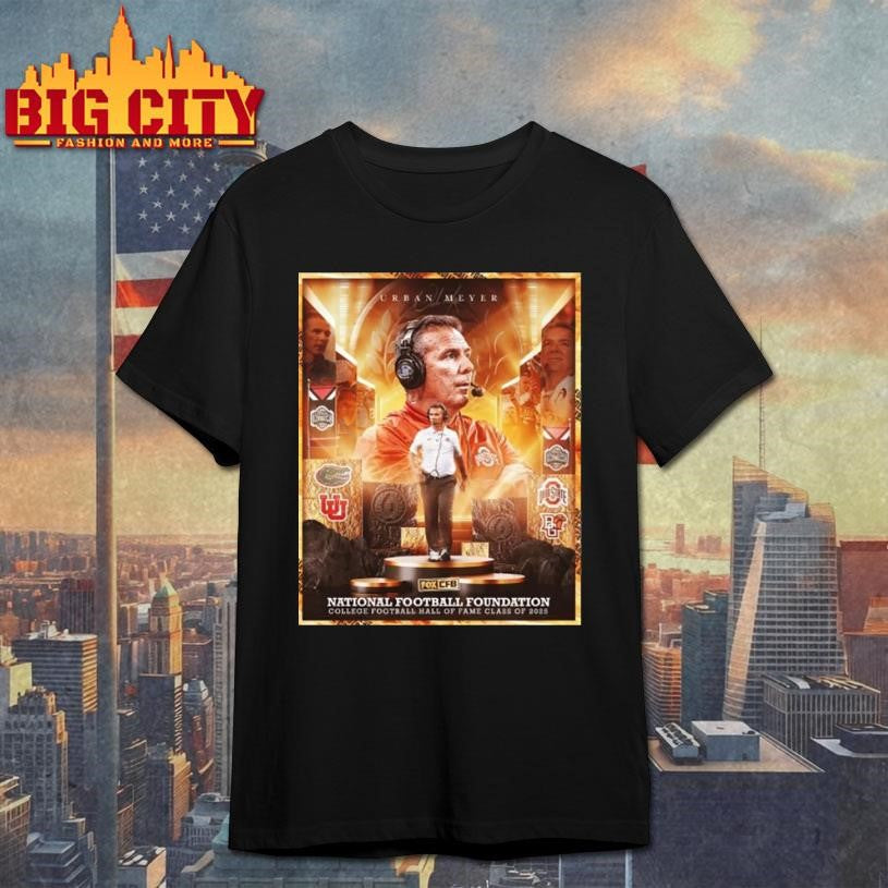 Urban Meyer National Football Foundation College Football Hall Of Fame Class Of 2025 Shirt