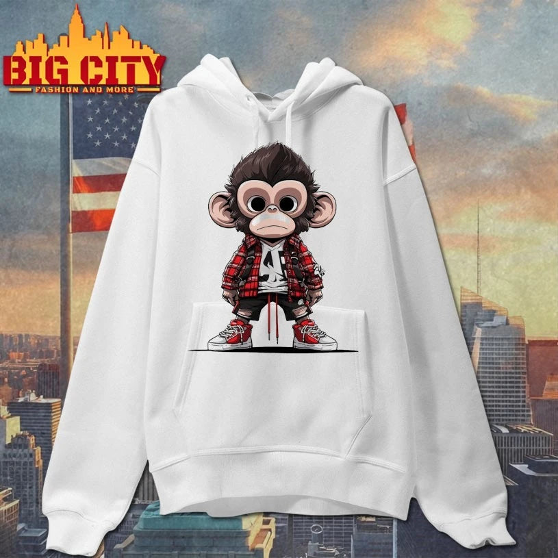 Urban Monkey in Plaid shirt