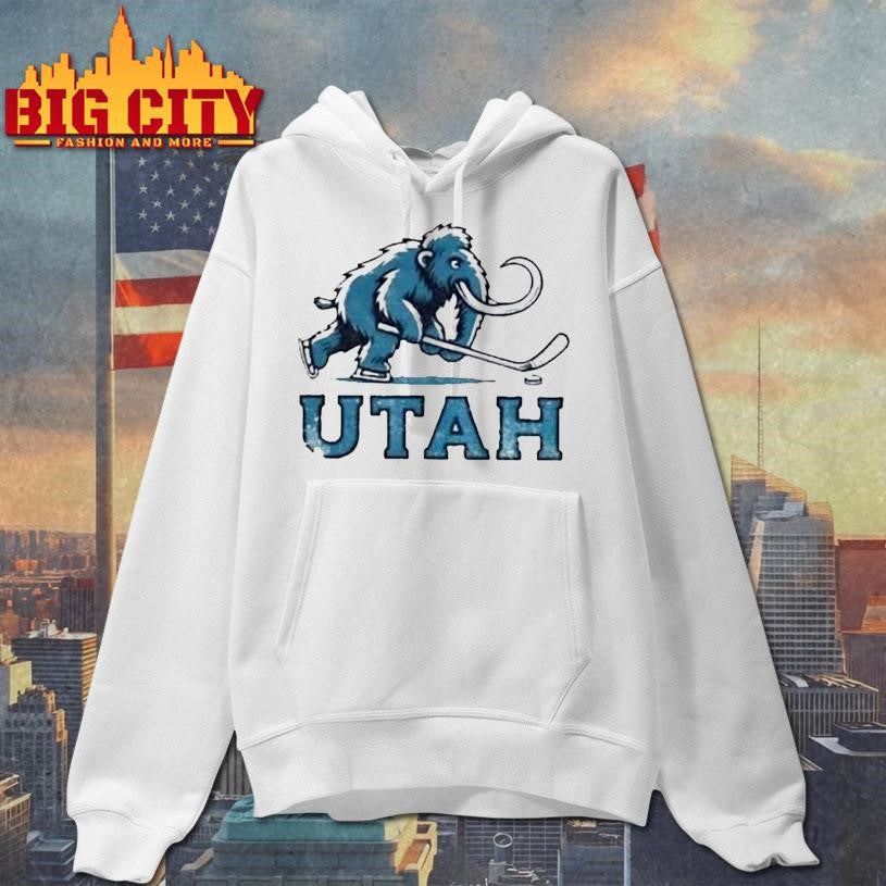 Utah Mammoth Hockey NHL mascot logo shirt