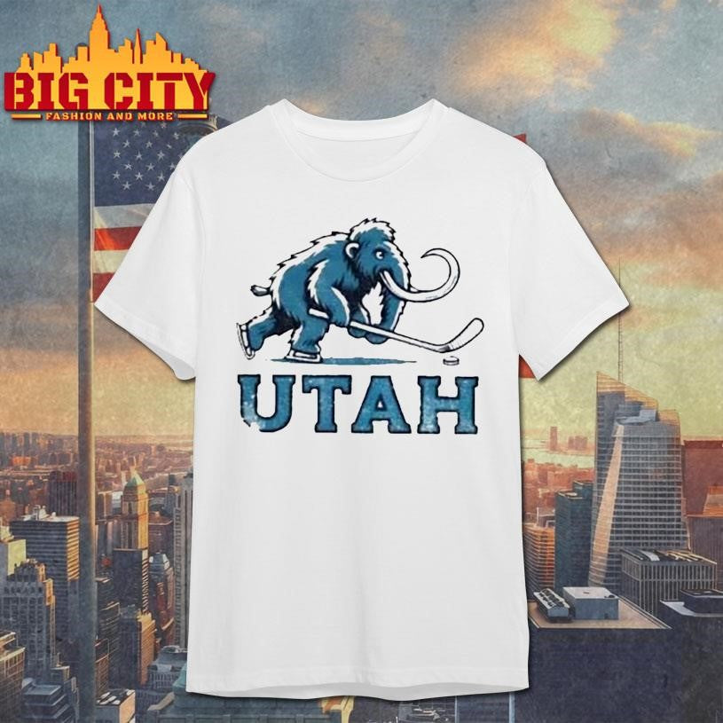 Utah Mammoth Hockey NHL mascot logo shirt