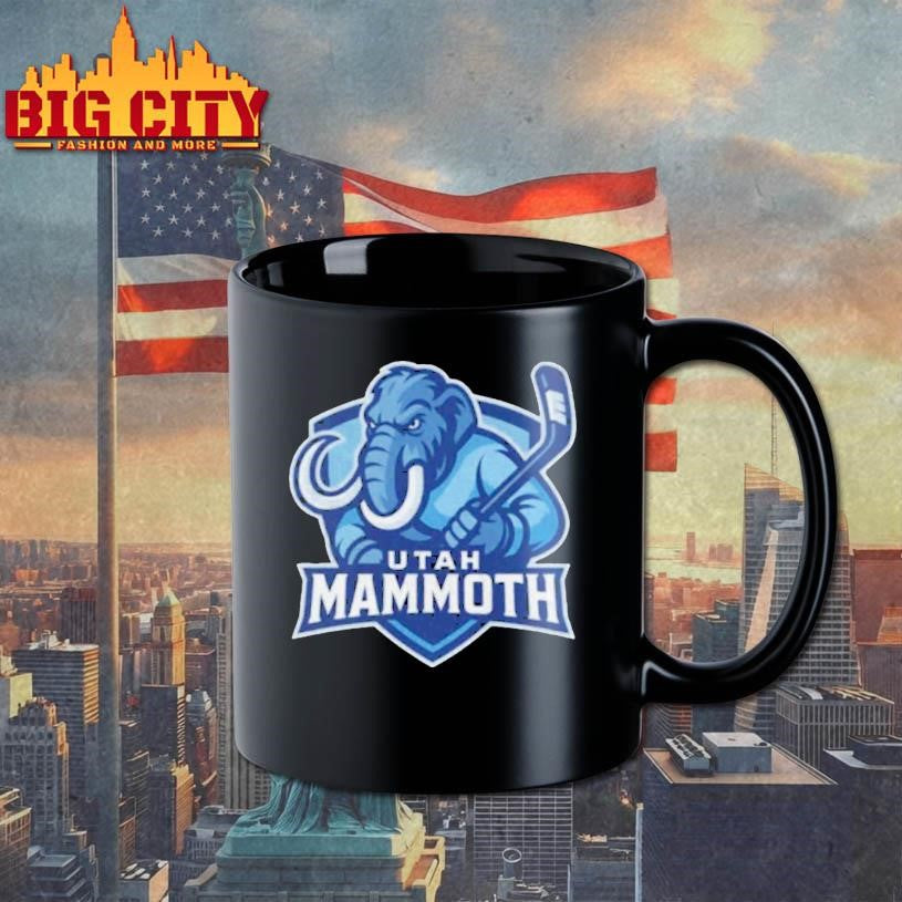 Utah Mammoth Mascot Tusky Nhl Hockey 2025 Logo Shirt
