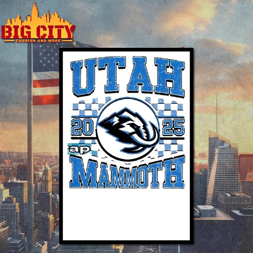 Utah Mammoth Nhl Hockey Utah 2025 Logo Shirt