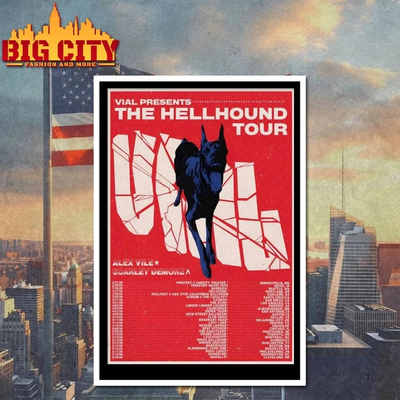 VIAL The Hellhound Tour 26 Poster shirt