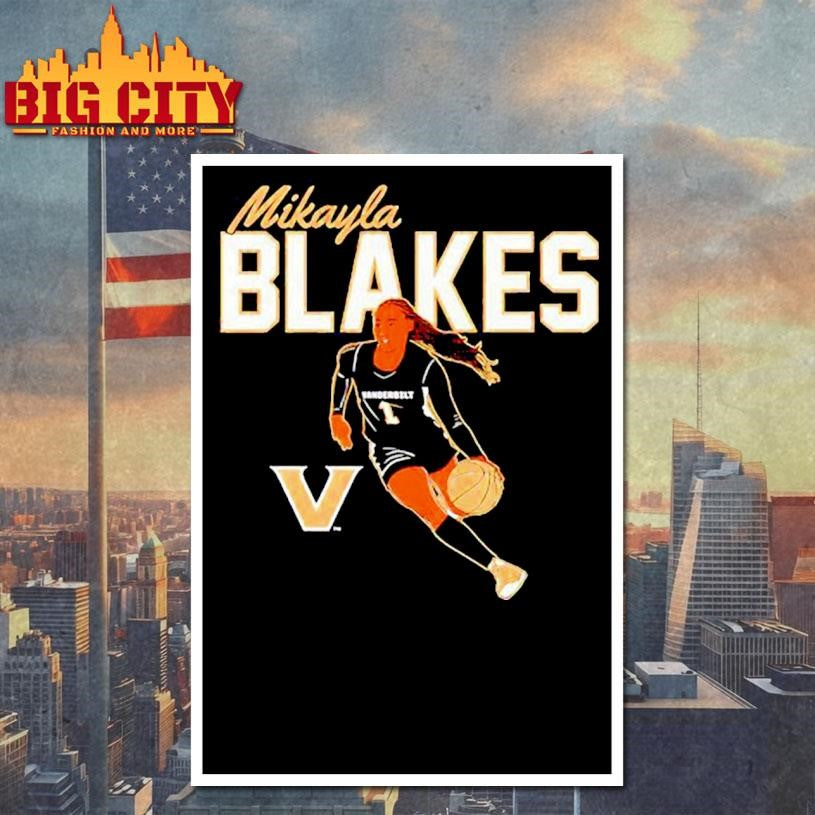 Vanderbilt Commodores Basketball Mikayla Blakes Player Pose Shirt