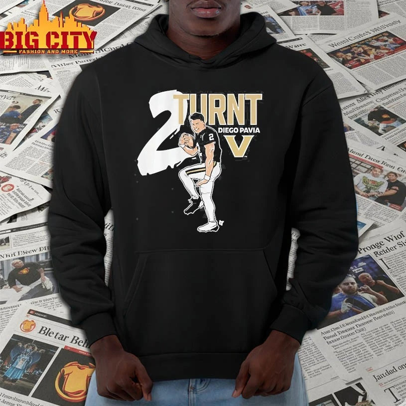 Vanderbilt Commodores Diego Pavia 2 Turnt shirt