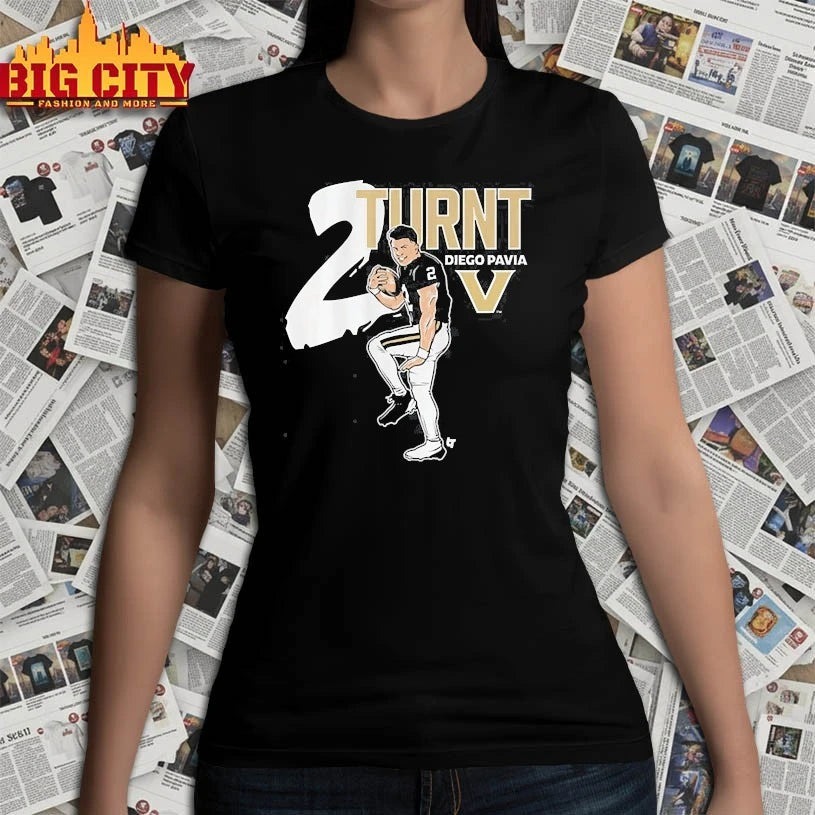 Vanderbilt Commodores Diego Pavia 2 Turnt shirt