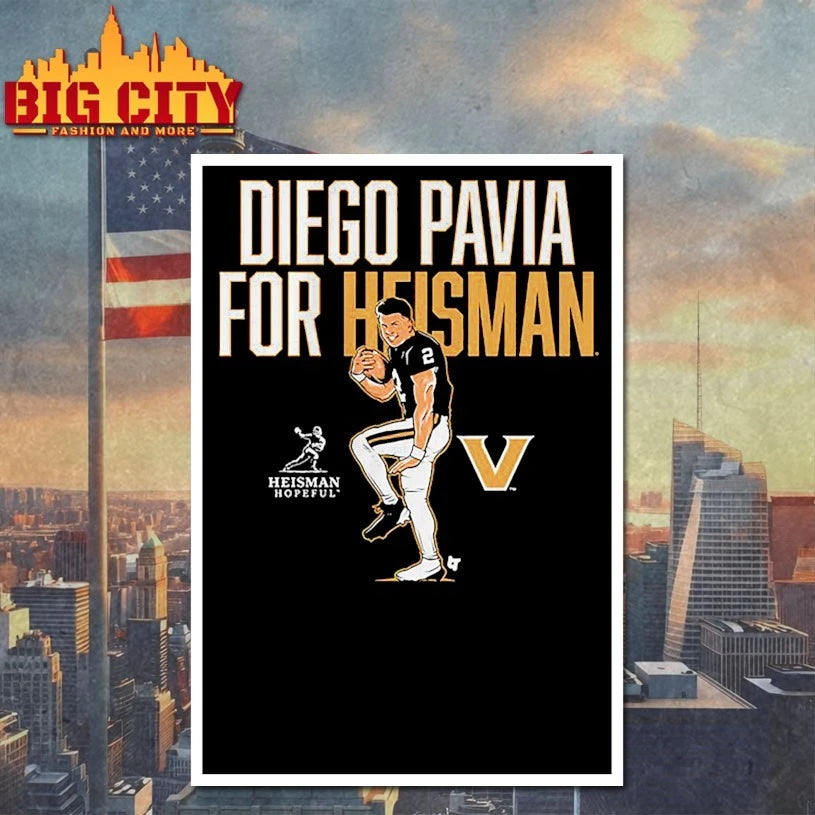 Vanderbilt Football Diego Pavia for Heisman Statue Pose shirt