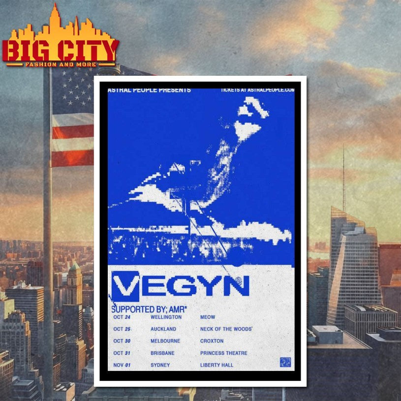 Vegyn Tour Australia 2025 Poster Shirt