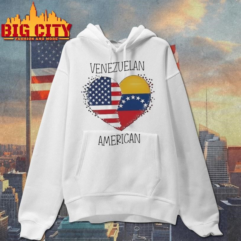 Venezuela America Heart Flag Shirt