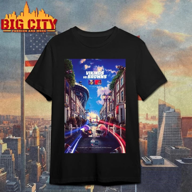 Vikings Vs Browns Oct 5 2025 London Poster Shirt
